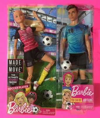 barbie made to move soccer doll